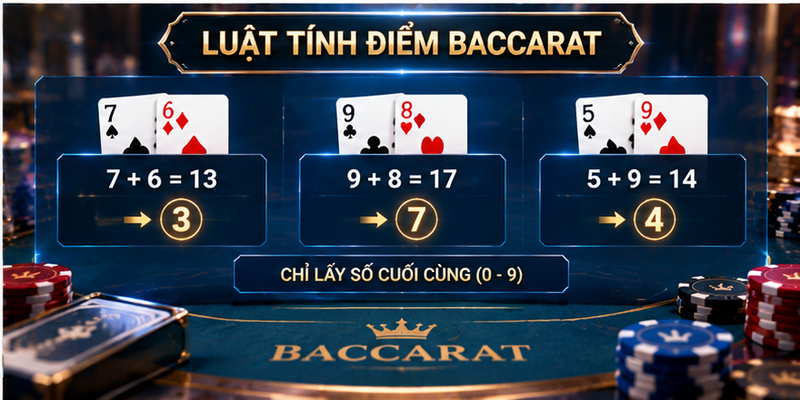 Luật tính điểm trong Baccarat