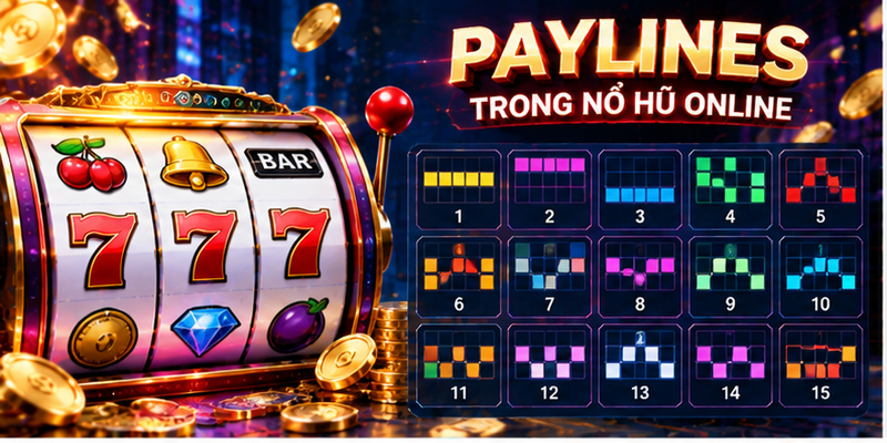 Paylines trong nổ hũ online tại Jun88