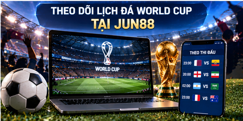 Theo dõi lịch đá World Cup tại JUN88